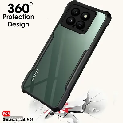 Mobiclonics Back Cover For Redmi 14 5g - Black-thumb2