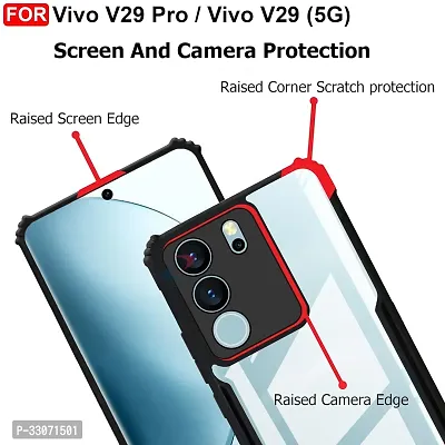 Mobiclonics Back Cover For Vivo V29 Pro 5g - Black-thumb4