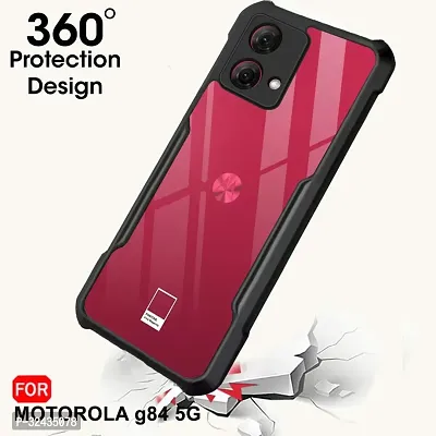 Mobiclonics Back Cover For Motorola Moto G84 - Black-thumb2