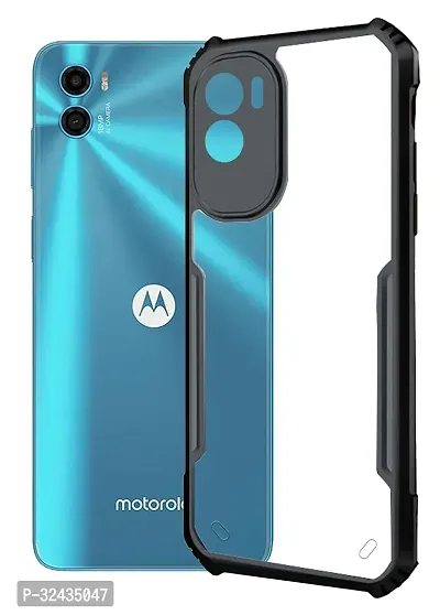 Mobiclonics Back Cover For Motorola Moto E32s - Black-thumb0