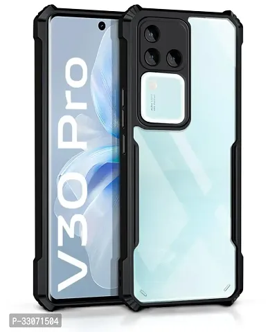 Mobiclonics Back Cover For Vivo V30 Pro 5g - Black-thumb0