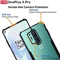 Mobiclonics Eagle Back Cover For OnePlus 8 Pro - Black-thumb3