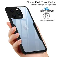 Mobiclonics Back Cover For Apple iphone 13 Pro Max - Black-thumb2