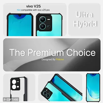 Mobiclonics Back Cover For Vivo V25 5g - Black-thumb2