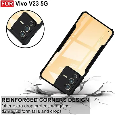 Mobiclonics Back Cover For Vivo V23 5g - Black-thumb3