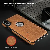 Stylish Back Case Bumper Case for iPhone Xs Max (Brown)-thumb2