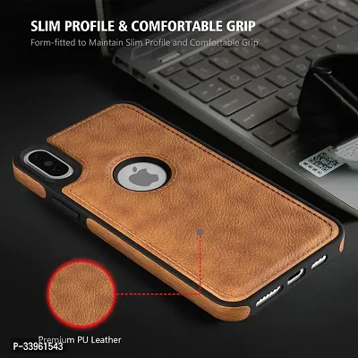 Stylish Back Case Bumper Case for iPhone Xs Max (Brown)-thumb3