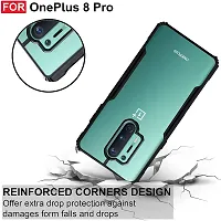 Mobiclonics Eagle Back Cover For OnePlus 8 Pro - Black-thumb2