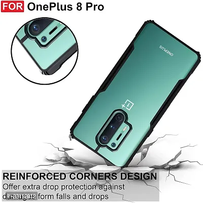 Mobiclonics Eagle Back Cover For OnePlus 8 Pro - Black-thumb3