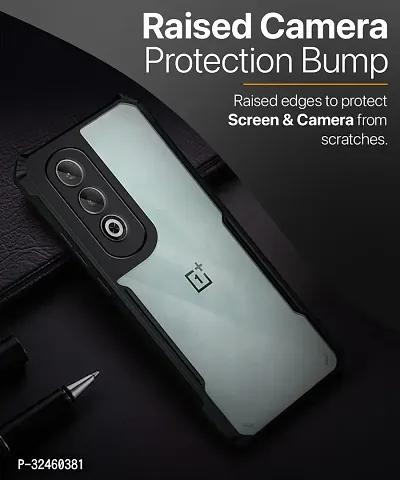 Mobiclonics Shockproof Crystal Clear Back Cover Case for 1+ OnePlus Nord CE 4 5G | 360 Degree Protection | Protective Design | Transparent (PC  TPU, Black Bumper)-thumb4