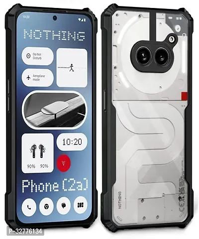 Stylish Solid Back Case Cover for Nothing Phone 2a - Black-thumb3