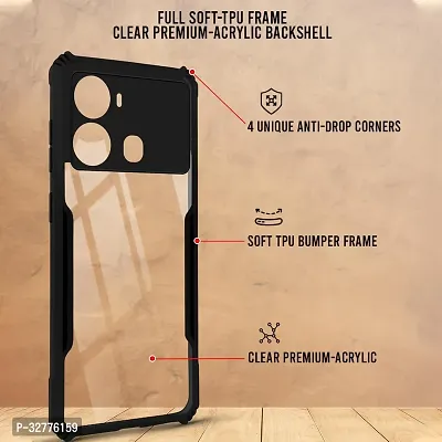 Stylish Solid Back Case Cover for Itel P40 - Black-thumb4