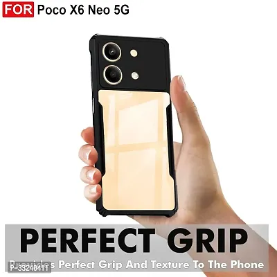 Mobiclonics Back Cover For Poco X6 pro 5g - Black-thumb3