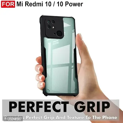 Mobiclonics Back Cover For Redmi 10c - Black-thumb3