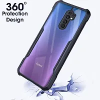 Mobiclonics Back Cover For Redmi 9 prime - Black-thumb1