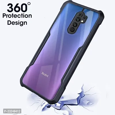 Mobiclonics Back Cover For Redmi 9 prime - Black-thumb2