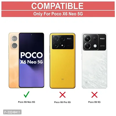 Mobiclonics Back Cover For Poco X6 pro 5g - Black-thumb2