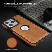 Stylish Back Case Bumper Case for  iphone 13 Pro Max (Brown)-thumb2