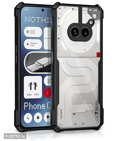 Stylish Solid Back Case Cover for Nothing Phone 2a - Black-thumb0