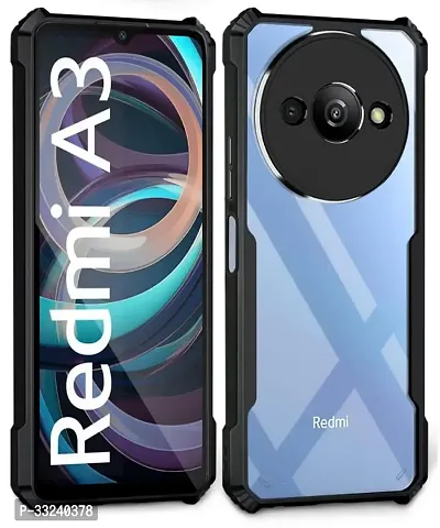 Mobiclonics Back Cover For Redmi Mi A3 2024 - Black-thumb0