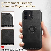 Stylish Back Case Bumper Case for  iphone 12 (Black)-thumb2