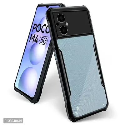 Mobiclonics Back Cover For Poco M4 5g - Black-thumb2