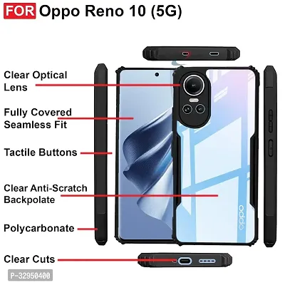 Mobiclonics Eagle Back Cover For Oppo Reno 10 - Black-thumb4