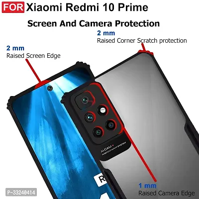 Mobiclonics Back Cover For Redmi 10 prime - Black-thumb4