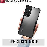 Mobiclonics Back Cover For Redmi 10 prime - Black-thumb1