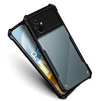 Mobiclonics Back Cover For Poco M5 - Black-thumb1