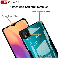 Mobiclonics Back Cover For Poco C3 - Black-thumb3