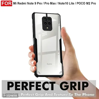 Mobiclonics Back Cover For Redmi Note 9 pro - Black-thumb3