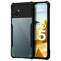 Mobiclonics Back Cover For Poco M5 - Black-thumb2