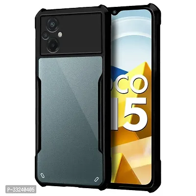 Mobiclonics Back Cover For Poco M5 - Black-thumb3