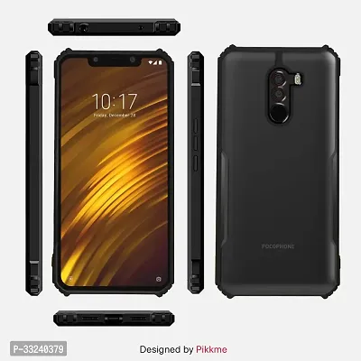 Mobiclonics Back Cover For Redmi Poco F1 - Black-thumb2