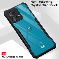 Mobiclonics Back Cover For Motorola Moto Edge 40 Neo - Black-thumb1