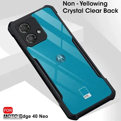 Mobiclonics Back Cover For Motorola Moto Edge 40 Neo - Black-thumb2