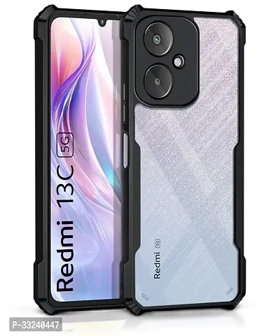 Mobiclonics Back Cover For Redmi 13c - Black-thumb0