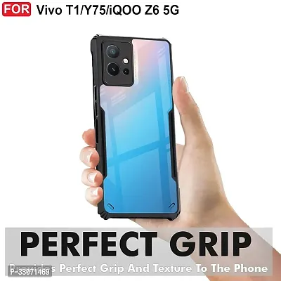 Mobiclonics Back Cover For Vivo Y75 5g - Black-thumb3