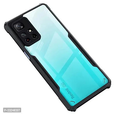 Mobiclonics Back Cover For Redmi Note 11t 5g - Black-thumb0