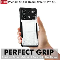 Mobiclonics Back Cover For Poco X6 5g - Black-thumb1