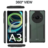 Mobiclonics Back Cover For Redmi Mi A3 2024 - Black-thumb3