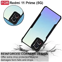 Mobiclonics Back Cover For Redmi 11 prime 5g - Black-thumb3