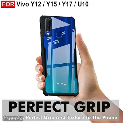 Mobiclonics Back Cover For Vivo Y17 - Black-thumb2