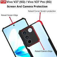 Mobiclonics Back Cover For Vivo V27 pro 5g - Black-thumb3