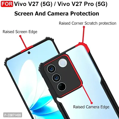 Mobiclonics Back Cover For Vivo V27 pro 5g - Black-thumb4