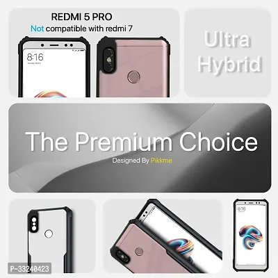 Mobiclonics Back Cover For Redmi Note 5 pro - Black-thumb2