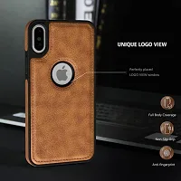 Stylish Back Case Bumper Case for iPhone Xs Max (Brown)-thumb1