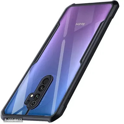 Mobiclonics Back Cover For Redmi 9 prime - Black