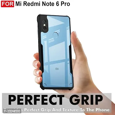 Mobiclonics Back Cover For Redmi Note 6 pro - Black-thumb3